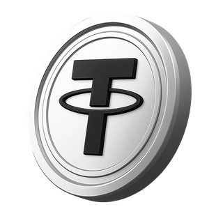 Sekce zaměřená na budování investorské důvěry zobrazující kryptoměnu Tether USDT